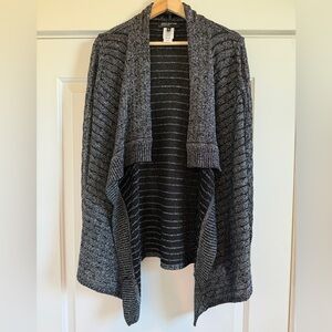 Jones New York Black and Silver Cardigan